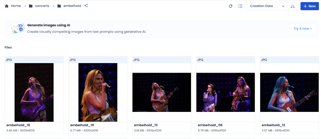 Within the Em Beihold folder, the images, numbered and named in order.