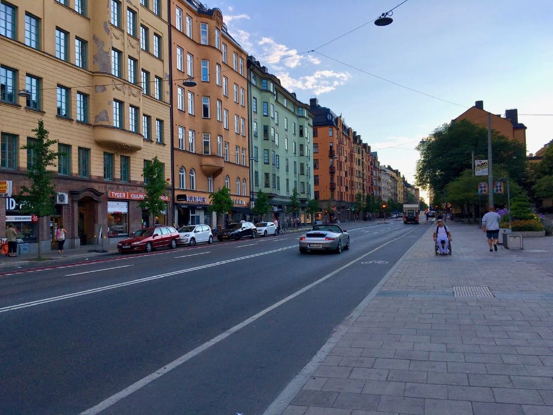Suasana di Jalan Hornsgatan, Stockholm